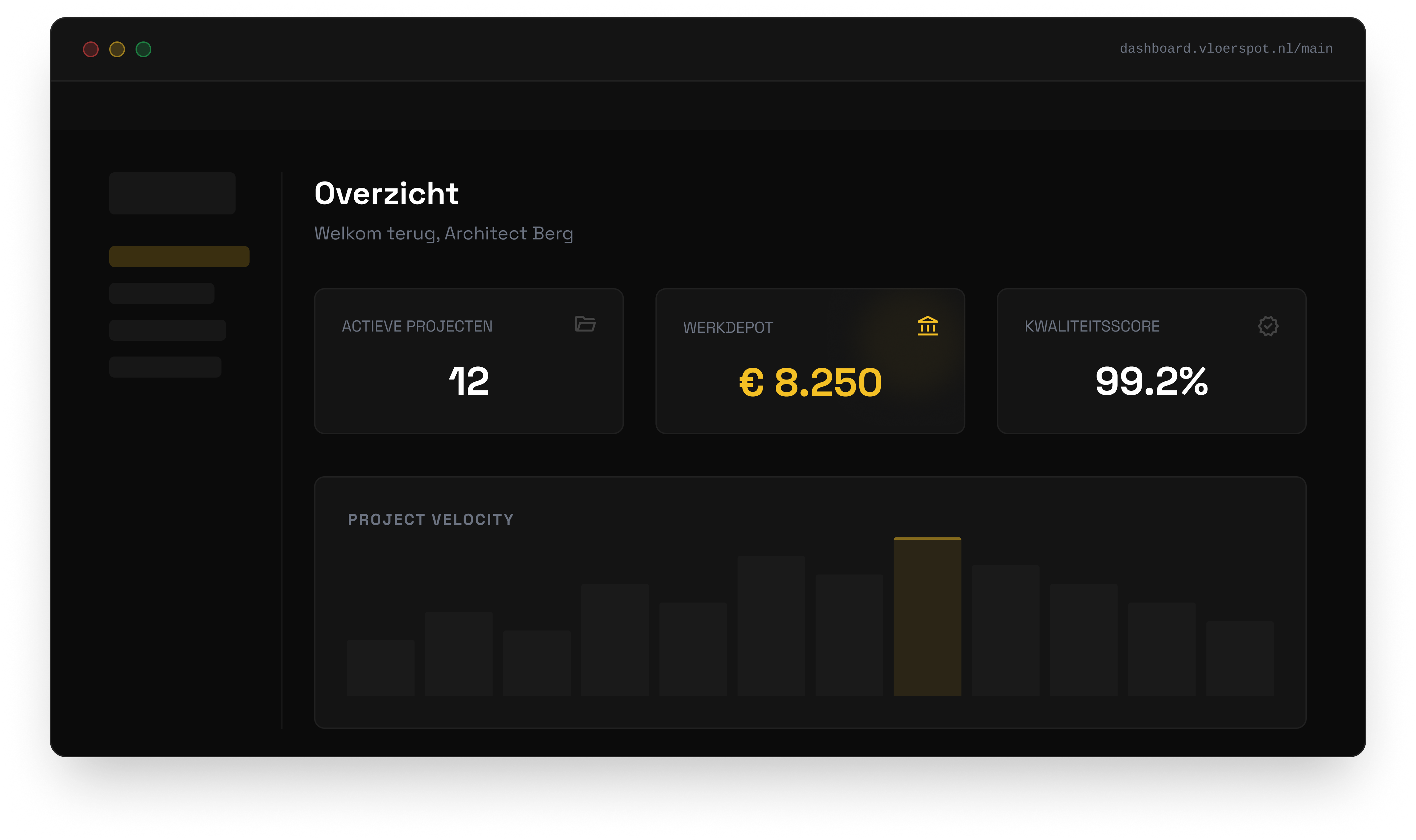 Alles vastgelegd in één centraal dashboard